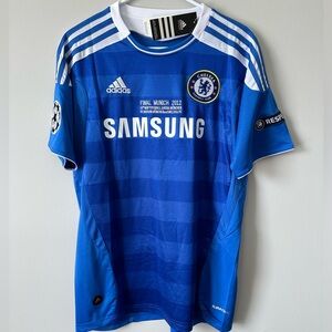 Didier Drogba Chelsea FC Champions League 2012 Final New Men’s Soccer Jersey